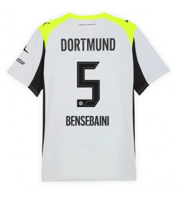 Lacne Muži Futbalové dres Borussia Dortmund Ramy Bensebaini #5 2025-26 Krátky Rukáv - Preč